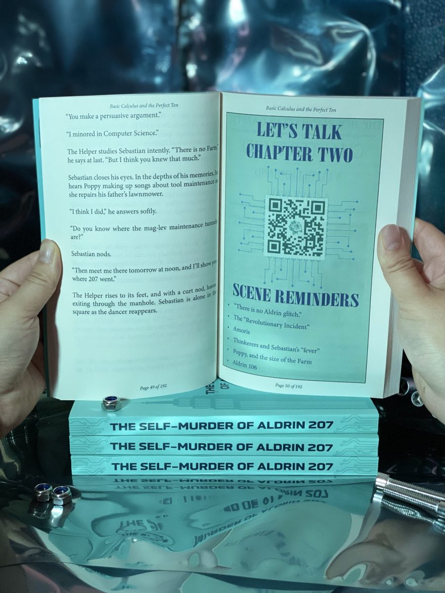 Product image showing the Scene Reminder feature, containing a QR code to a video, and a few quotes from the previous chapter.